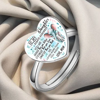 Модное креативное кольцо в форме сердца с животным рисунком, подарок на годовщину вечеринки