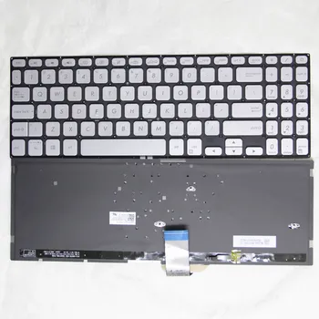 Американская клавиатура Для ноутбука ASUS S15 S530UA S5300F/FN/UN X530/M X530 K530 K530/FA Английская Клавиатура с серебристой подсветкой