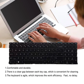Клавиатуры, защищенные от пыли, свободно печатающие, Универсальный ноутбук, не скользящие компьютерные компоненты, Замена подсветки для HP ProBook 450 G8