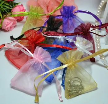 оптовая продажа 1000 шт./лот, подарочная сумка из органзы для ювелирных изделий 9 *12 см/ювелирные изделия #005 (вы можете выбрать цвет)