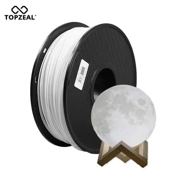 TOPZEAL Недавно Разработанный PLA 3D принтер Нити Накаливания для Лунной лампы 1,75 мм 1 кг Катушка Точность размеров +/- 0,02 мм
