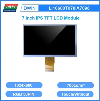 DWIN 7-Дюймовый 1024x600 24-битный RGB IPS TFT ЖК-монитор С Резистивным Емкостным Сенсорным экраном Для ESP32 STM32 LI10600T070IA7098