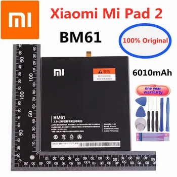 Новый оригинальный аккумулятор Xiao mi Tablet BM61 для планшета Xiaomi Pad 2 MiPad 2 Pad2 с аккумуляторами большой емкости 6010mAh в наличии
