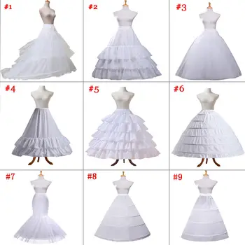 Женская Белая Свадебная нижняя юбка с Обручем, Кринолиновая комбинация, Свадебное платье, нижняя юбка