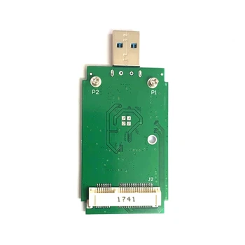 1 шт. Внешняя карта адаптера MSATA к USB3.0, портативный жесткий диск, неупакованный мобильный адаптер, темно-зеленый