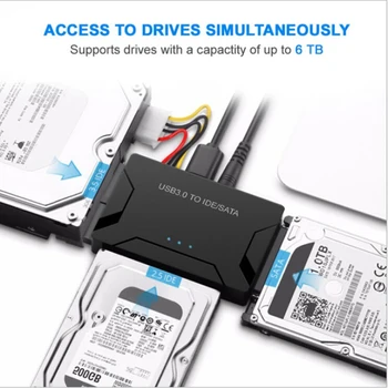 Адаптер SATA к USB IDE USB 3,0 2,0 Sata 3 Кабель для 2,5 3,5 жесткого диска HDD SSD Конвертер IDE SATA Адаптер Прямая Доставка