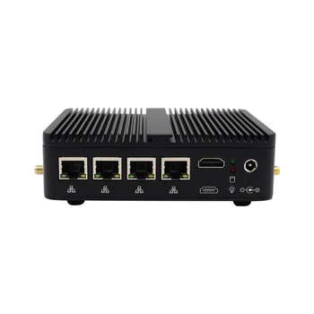 Eglobal 4LAN Gigabit Ethernet Сетевой брандмауэр Micro Appliance/Мини-ПК Четырехъядерный маршрутизатор Celero J4125, Голый компьютер AES-NI по Ординате