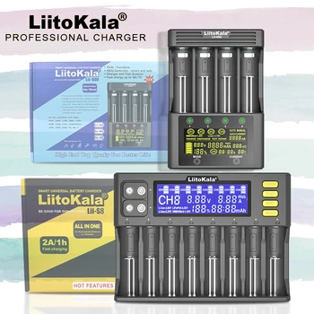 Liitokala Lii-S8 Lii-600 Lii-500 Lii-PD4 Lii-500S ЖК-дисплей 3,7 В 18650 18350 18500 21700 14500 26650 AA NiMH Литий-ионный аккумулятор Зарядное устройство