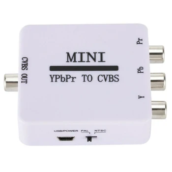 1 Шт USB 5 В YPBPR-CVBS Видео Конвертер Адаптер Портативный Мини-телевизор Проектор Монитор Источник Питания Видеоадаптер Аксессуары