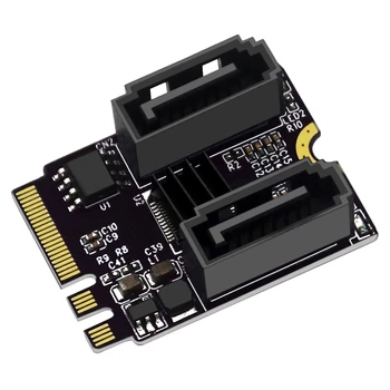 Ключ NGFF A + E PCI Express на SATA 3,0 с двумя портами Адаптер-конвертер JMB582