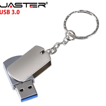 JASTER laser custom metal flip USB 3.0 memory stick usb флэш-накопитель 128 ГБ 64 ГБ 16 ГБ 32 ГБ 4 ГБ флешка (более 10 бесплатных логотипов)