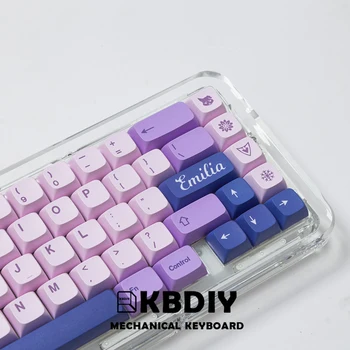 KBDiy PBT XDA Profile Фиолетовый Колпачок GMK Frost Witch Keycap для Механических игровых Клавиатур Custom DYE-SUB 143 Клавишные Колпачки MX Переключатели