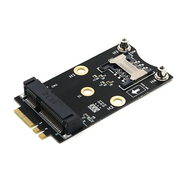 M.2 WiFi Адаптер Mini PCIE Беспроводная сетевая карта для M2 NGFF Key A + E Устройство для сбора карт Wi-Fi со слотом для SIM-карты