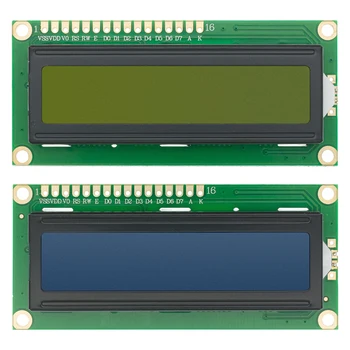 50шт LCD1602 ЖК-монитор 16x2 Символьный ЖК-дисплей Модуль HD44780 Контроллер Синий/Желто-зеленый экран blacklight