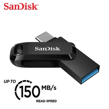 Флеш-накопитель Sandisk 32 ГБ 64 ГБ 128 ГБ type-c usb3.1 OTG автомобильный U-диск 512 ГБ компьютер телефон двойного назначения высокоскоростное шифрование 150 М/с