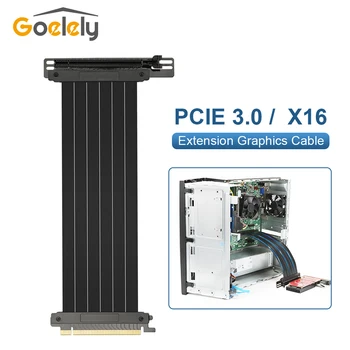 Goelely PCIE 3.0 16X Riser Card Удлинитель Видеокарты PCIE Express GPU Extension Card Высокоскоростной Экранированный Удлинитель Riser