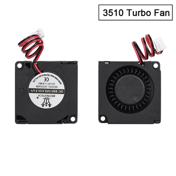 BX 3D принтер 3510 Turbo Fan 24V Шарикоподшипник с терминалом 110 мм PH2.0 Центробежный турбовентилятор Вентилятор охлаждения