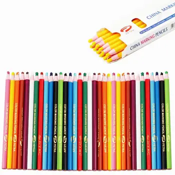 12 шт. Разноцветные швейные меловые карандаши для портного, маркер для ткани, аксессуары для шитья, Швейный мел, карандаш для одежды
