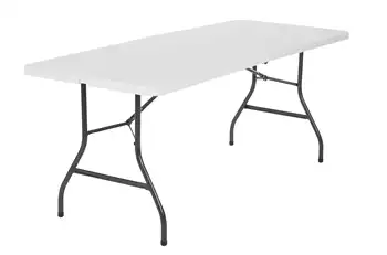 6-футовый Складной стол в белую крапинку