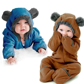 Зимний комбинезон для маленьких мальчиков, утепленный комбинезон с капюшоном и длинными рукавами, детский игровой костюм для малышей, спортивный костюм для малышей, детская одежда A671