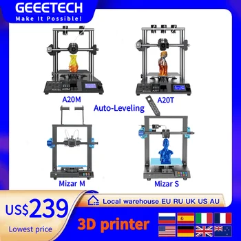 Geeetech FDM 3D принтер A20M A20T Mizar S Mizar M Монохромная многоцветная 3D Печать с открытым исходным кодом TMC2208 Быстрая Сборка DIY KIT