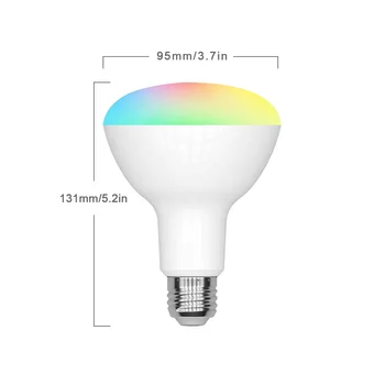 Хит продаж, умные лампочки 12 Вт, Wi-Fi, умная лампочка с голосовым управлением Alexa и Google, цветная лампочка RGB + C + W для комнаты