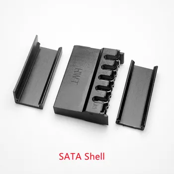 30 шт./1 лот Прокалывающий тип женский SATA ПК компьютер ATX разъемы питания жесткого диска пластиковый корпус с крышкой на 180 или 90 градусов