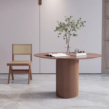 Небольшой обеденный Журнальный столик Для гостиной Из круглого дерева, Коммерческий Роскошный Журнальный Столик, Чайный столик, Современная мебель в скандинавском стиле