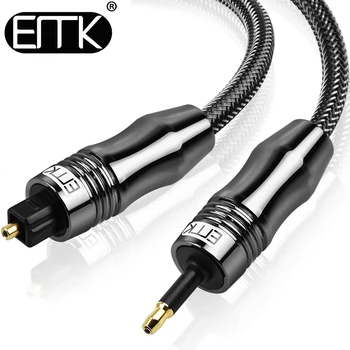 EMK Digital Sound Кабель Toslink к Mini Кабель Toslink 3,5 мм Оптический кабель SPDIF 3,5 к Оптическому аудиокабелю Адаптер 1 м 10 м