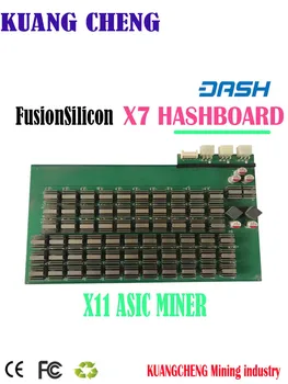 DASH Miner Оригинальная Б/у Горная Машина FusionSilicon X7 262G X11 для разборки хэш-платы с теплоотводом ASIC Chip стабильная скорость