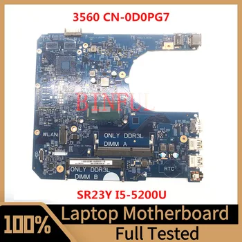 CN-0D0PG7 0D0PG7 D0PG7 Материнская плата Для ноутбука Dell Latitude 3460 3560 Материнская плата 14290-2 с процессором SR23Y I5-5200U 100% Полностью протестирована