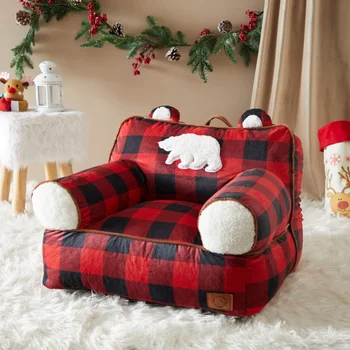 Кресло-мешок, красное и черное, Диван-подушка, Комфорт для сидячего образа жизни, Интерьер дома, Современная эстетика, Спальня, гостиная