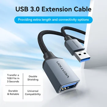 Vention USB-кабель USB 3.0 Удлинитель от мужчины к женщине 3.0 2.0 USB-удлинитель для PS4 Xbox Smart TV PC USB-удлинитель