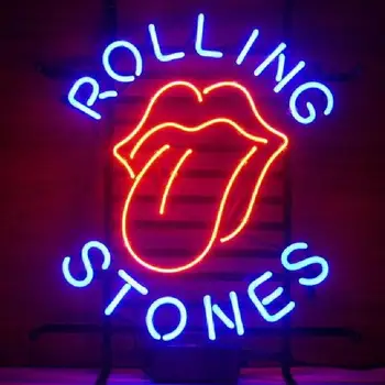 Изготовленный на заказ Пивной бокал Rolling Stones Неоновая Световая Вывеска Пивного бара