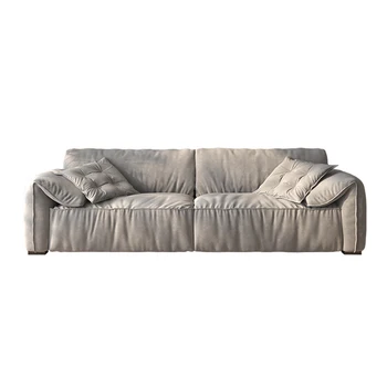 Диван для гостиной для взрослых, Скандинавский диван, простой и современный, удобный, Мягкий, износостойкий, Дышащий, прочный, Практичный, из массива дерева