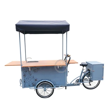 Ремесленный Велосипед для мороженого Грузовой Велосипед с электрической Педалью, Трехколесный велосипед для взрослых, Киоск по продаже напитков и закусок, Тележка для еды