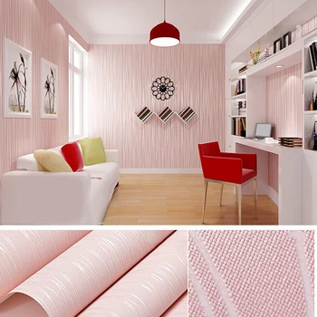 25 цветных современных 3D полосатых обоев для стен, рулоны нетканого материала в горизонтальную полоску для спальни, гостиной, домашнего декора
