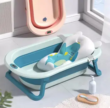 Детская ванночка, Большое ведро для ванны, Ванна для сидения и лежания Ребенка, Бытовая техника, Складные принадлежности для Новорожденных