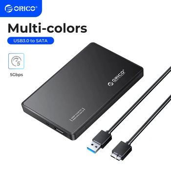 ORICO 2,5-дюймовый корпус для внешнего жесткого диска USB3.0 на жесткий диск SATA, совместимый с 2,5-дюймовым 7-9-мм жестким диском/SSD