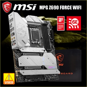 Материнская плата LGA 1700 MSI MPG Z690 FORCE WIFI DDR5 128 ГБ M.2 PCI-E 5,0 Z690 Placa-mãe Настольная ATX для 12-го Intel Core i5 i7 i9