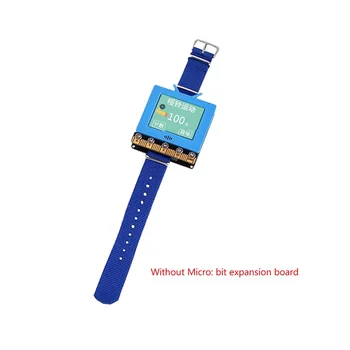 K-Watch для Micro: Плата расширения Bit Модуль K-Watch Программируемый редактор часов на Python (синий)