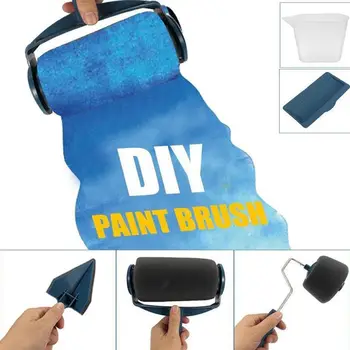 5 шт. Многофункциональный набор роликовых кистей Paint Runner Pro, набор инструментов для покраски стен в комнате, Набор кистей для дома, инструмент для переупаковки 