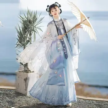 Женское платье Hanfu, Древнекитайский традиционный женский костюм Феи Hanfu для Косплея, Летнее платье, праздничный наряд, Комплекты Hanfu для женщин