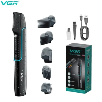 VGR Машинка для стрижки волос Перезаряжаемая Машинка для стрижки Водонепроницаемый станок для стрижки волос Профессиональные Машинки для стрижки волос Триммер для мужчин V-602