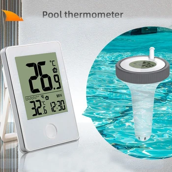 Цифровой термометр для бассейна, ванных комнат, Аквариума, Наружного Беспроводного плавающего датчика Температуры