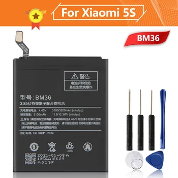 Аккумулятор BM36 для телефона Xiao mi 5S MI5S 3200 мАч, сменный аккумулятор BM36 + инструмент