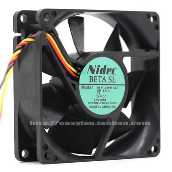 Вентилятор охлаждения сервера Nidec D08T-24PM Q38 DC 24V 0.06A 80x80x25 мм