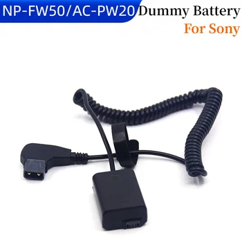 D-Tap NP-FW50 Фиктивный Аккумулятор Пружинный кабель AC-PW20 DC Соединитель для Sony A6000 A6300 A6500 A7000 NEX5 NEX6 NEX7 A7R A7S A7SII ZV-E10