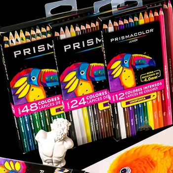 Цветные карандаши Prismacolor JUNIOR Толщиной 4 мм, Набор карандашей для рисования, Студенческие художественные принадлежности для художника