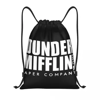 Офисное телешоу Dunder Mifflin Paper Company, рюкзак на шнурке, спортивная спортивная сумка для женщин, мужской тренировочный рюкзак